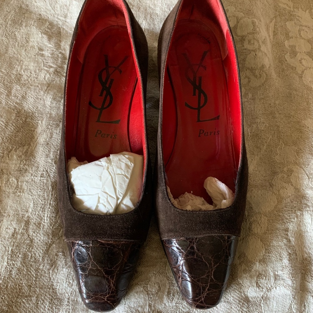 Yves Saint Laurent Women's Brown Pumps